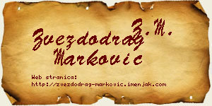 Zvezdodrag Marković vizit kartica